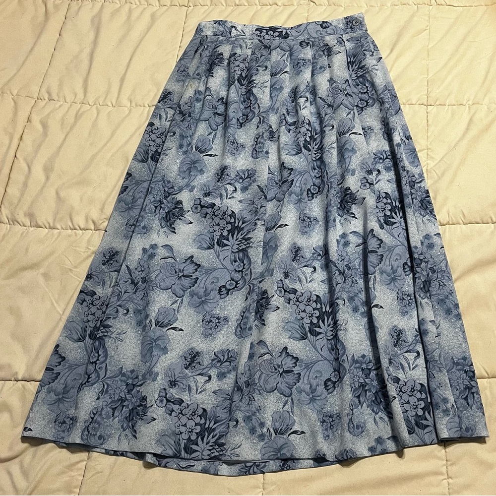 VINTAGE Leslie fay maxi skirt